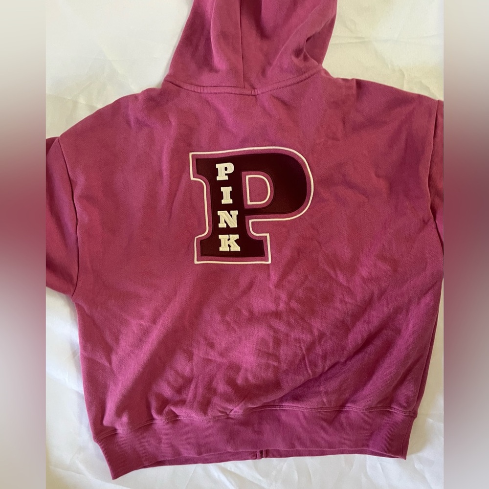 VICTORIAS SECRET PINK  FULL ZIP HOODIE  NWT   Size L plus a free gift